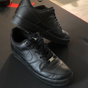 Nike Black Air Force 1 Shoes